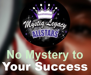 Mystiq Legacy Allstars Cheerleading logo