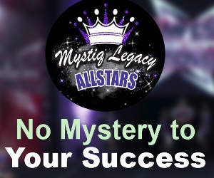 Mystiq Legacy Allstars Cheerleading logo